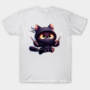 Ninja Cat The Cuteness in Disguise T-Shirt